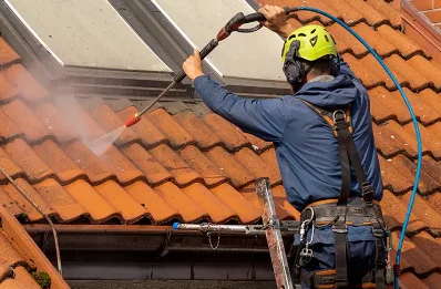 Démoussage et hydrofuge de toiture à Lutilhous